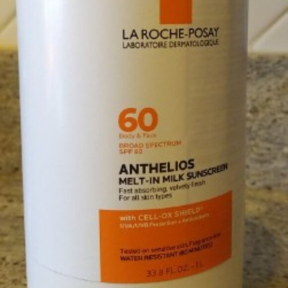 LARGE (1 Liter) LaRoche Posay SPF 60 Melt-in Milk Sunscreen w/ pump-Face & Body - Picture 1 of 4